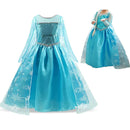Vestido Princesa Fantasia Frozen Aniversario Luxo + Acessorios