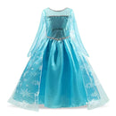 Vestido Princesa Fantasia Frozen Aniversario Luxo + Acessorios