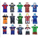 Kit Com 5  Fantasia Infantil Menino Com Máscara Curta Festa Infantil