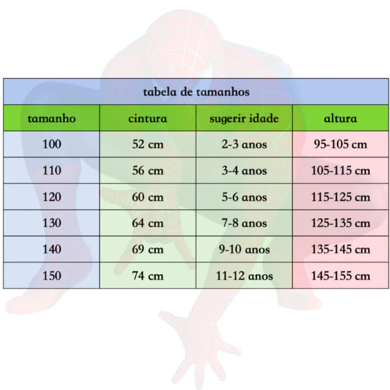 Fantasia homem aranha infantil entrega rápida alta qualidade