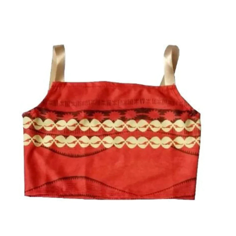 Fantasia Moana Infantil Com Colar e Faixa Filme Moana Festas Princesas