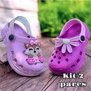 KIT 2 PARES SANDÁLIA BABUCHE